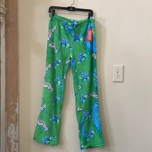 Size Large Fuzzy Fun Dip PJ pants